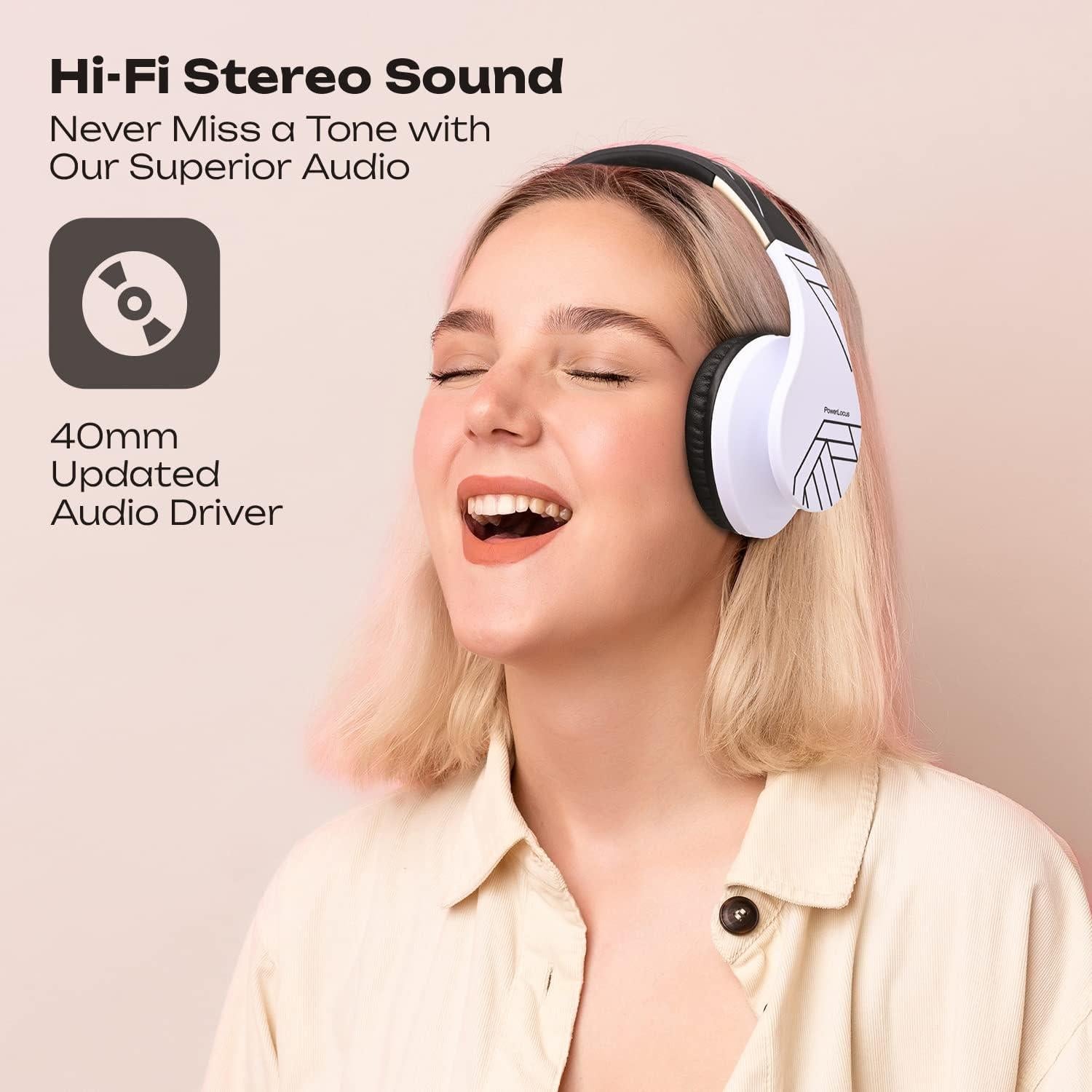 Auriculares Bluetooth PowerLocus P2 Inalámbricos 15h Negro/Blanco