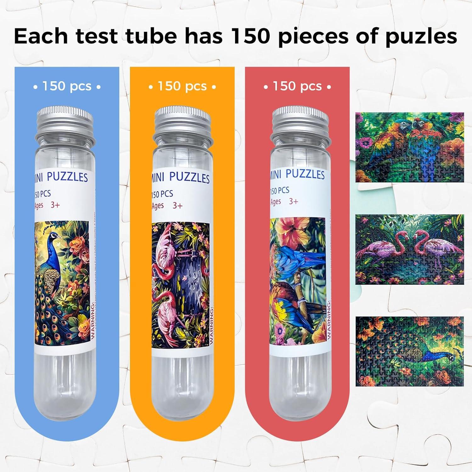 Mini Rompecabezas HENGCHI 150 Piezas Serie de Animales 15.24x10.16cm