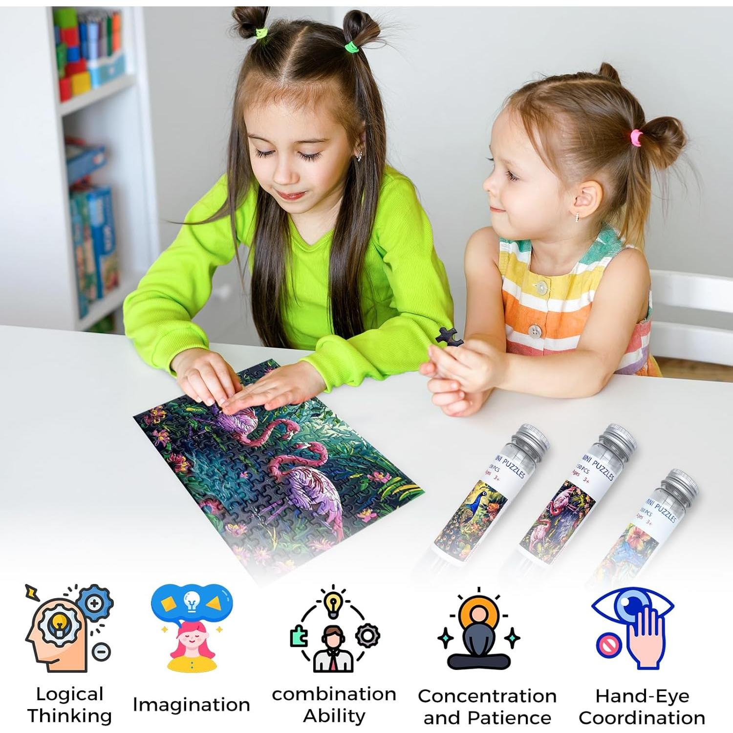 Mini Rompecabezas HENGCHI 150 Piezas Serie de Animales 15.24x10.16cm