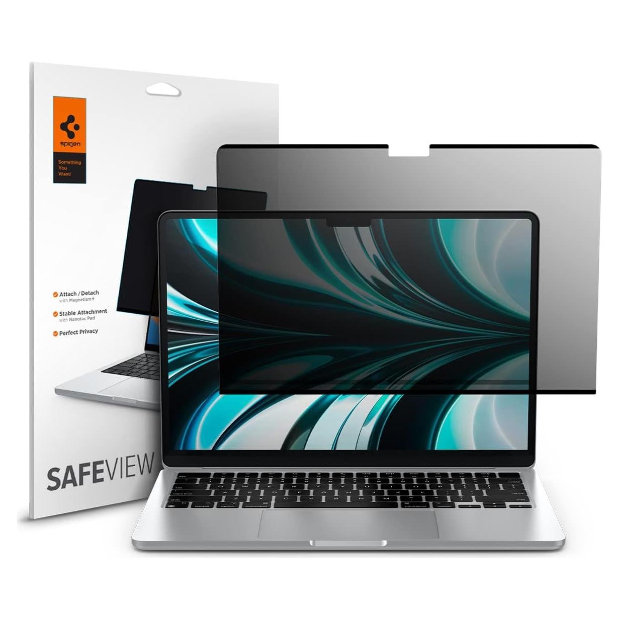 Filtro de Privacidad Spigen para MacBook Air 13" M4/M3/M2