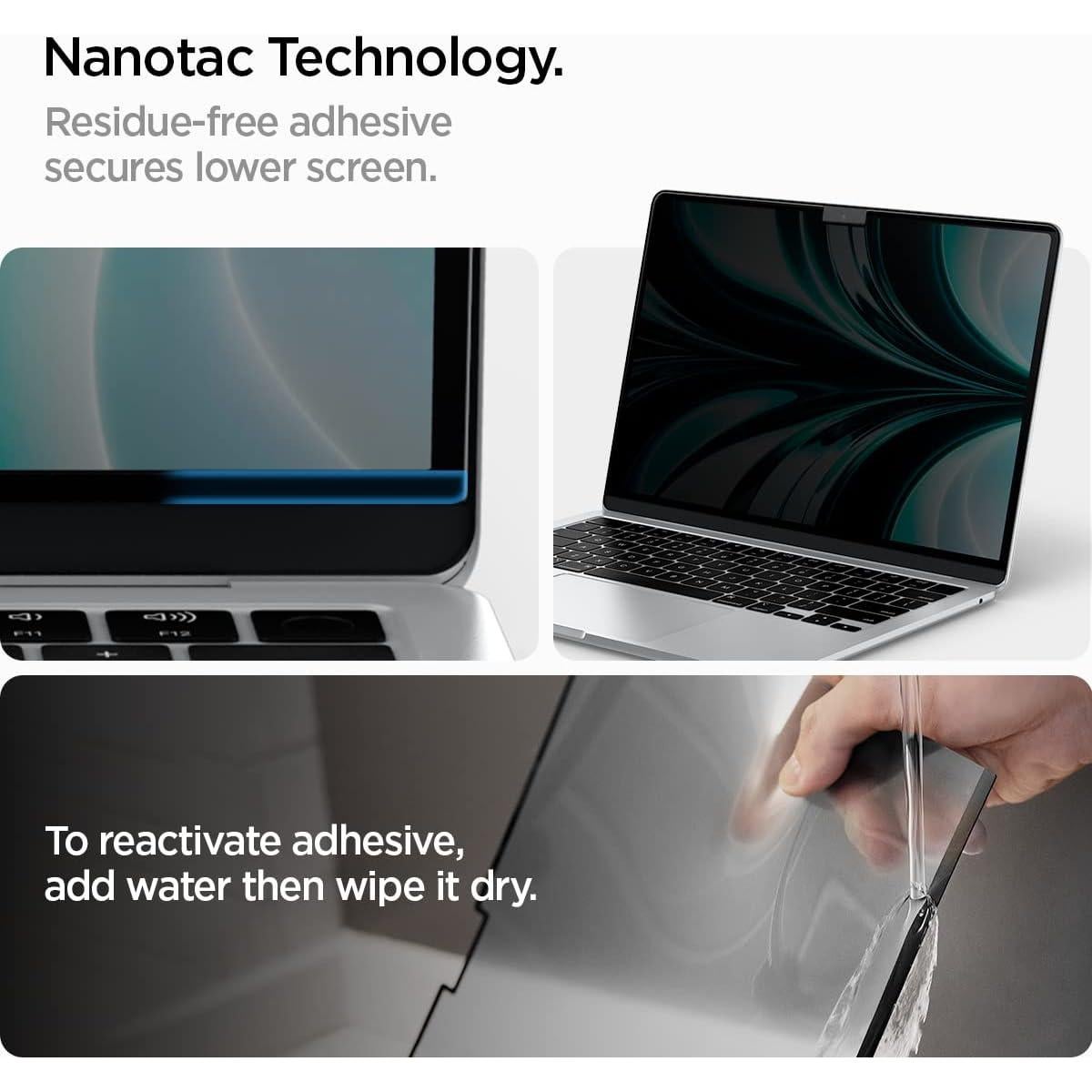 Filtro de Privacidad Spigen para MacBook Air 13" M4/M3/M2