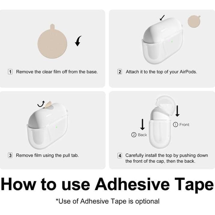 Funda de Silicona Transparente para Airpods 1ª y 2ª Generación - LoeoeL