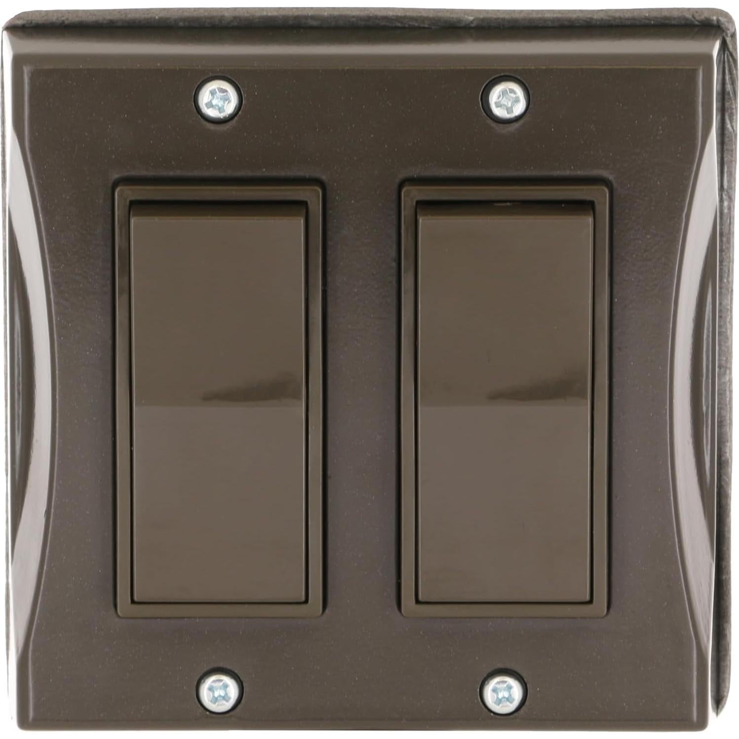 Cubierta de Interruptor Decorador Hubbell TayMac 2 Gang Bronce