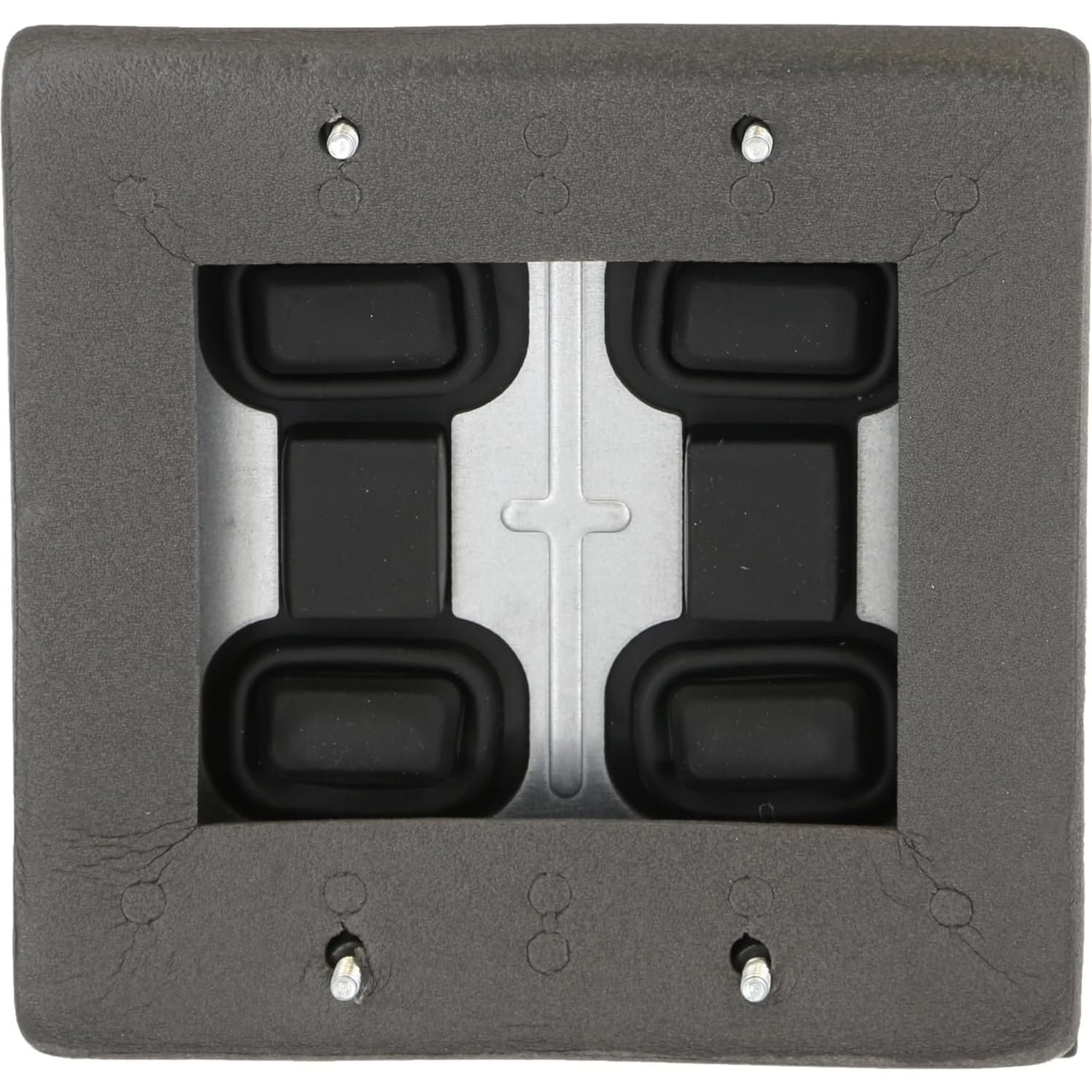 Cubierta de Interruptor Decorador Hubbell TayMac 2 Gang Bronce