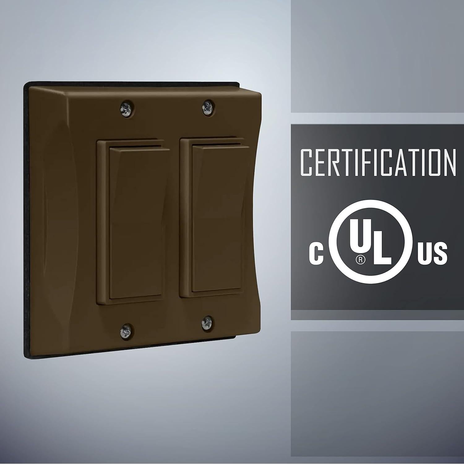 Cubierta de Interruptor Decorador Hubbell TayMac 2 Gang Bronce