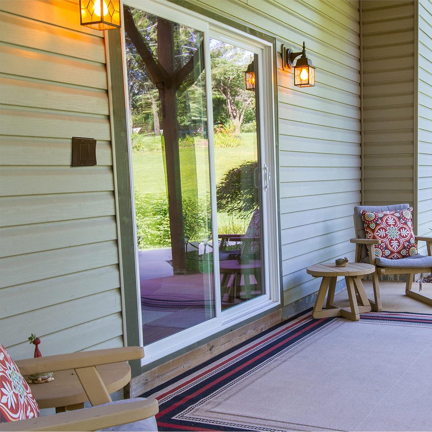 Cubierta de Interruptor Decorador Hubbell TayMac 2 Gang Bronce