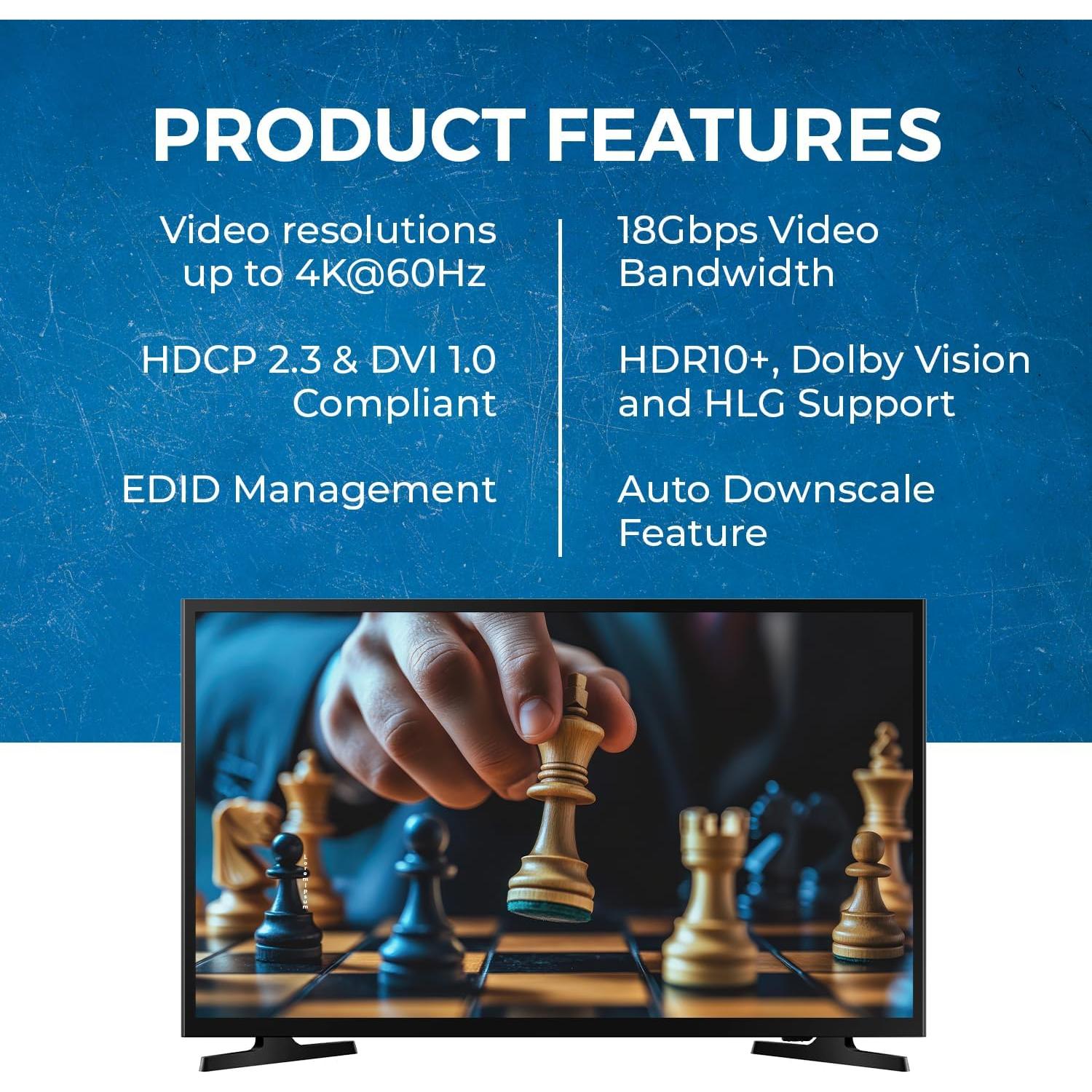Divisor HDMI 4K OREI UHD-PRO102 1x2 con Soporte 3D