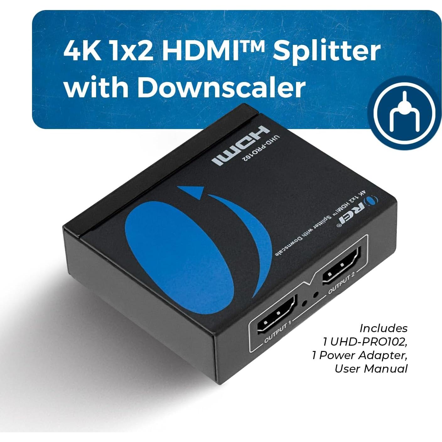 Divisor HDMI 4K OREI UHD-PRO102 1x2 con Soporte 3D