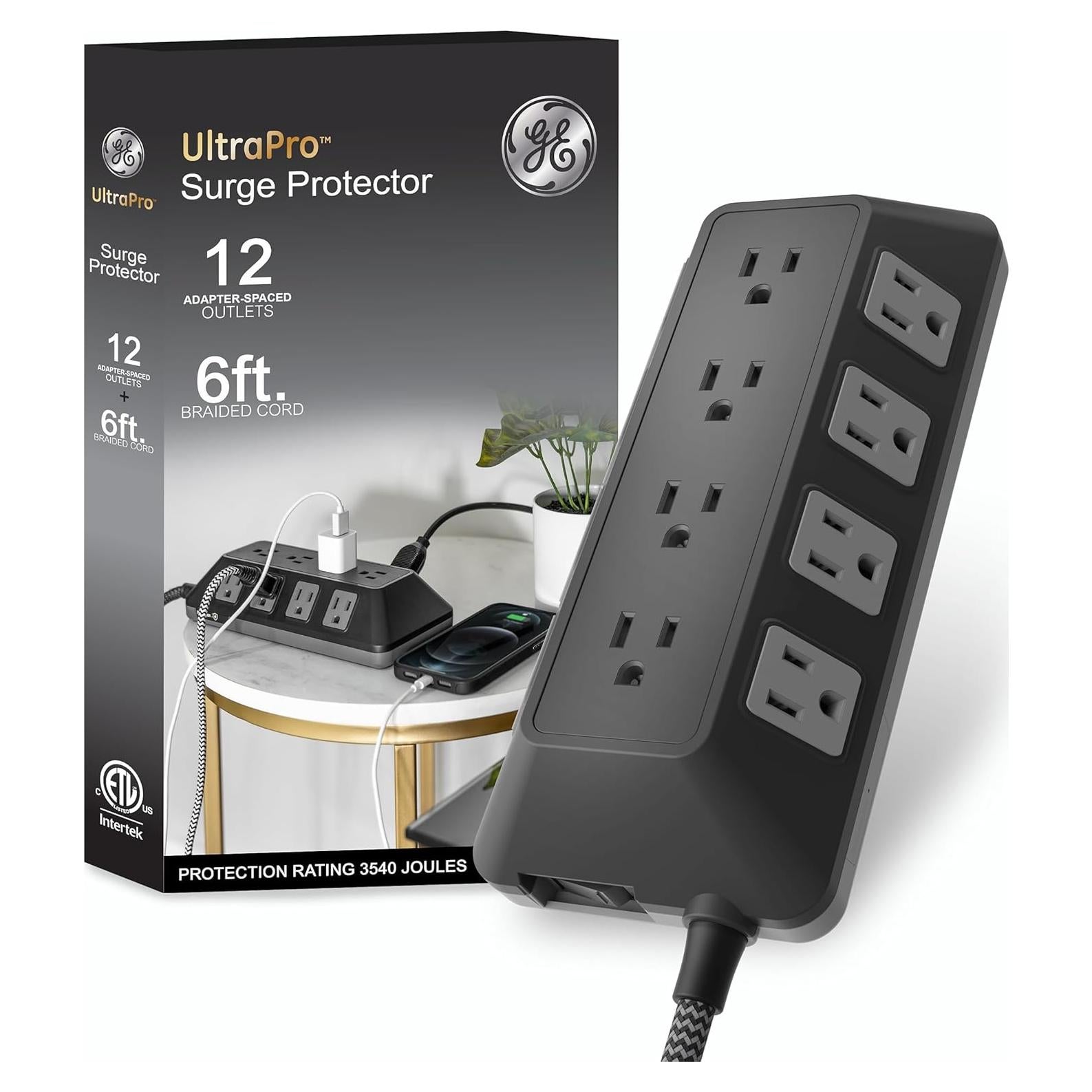 Protector contra Sobretensiones GE UltraPro 12 Salidas 3540 Julios