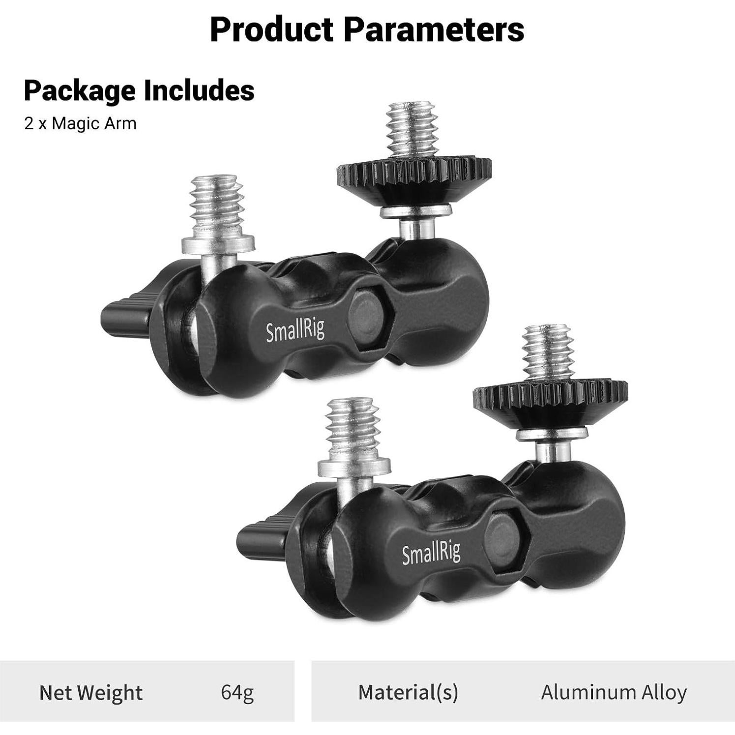 Brazo Mágico Universal SmallRig 2158 con Cabeza Esférica