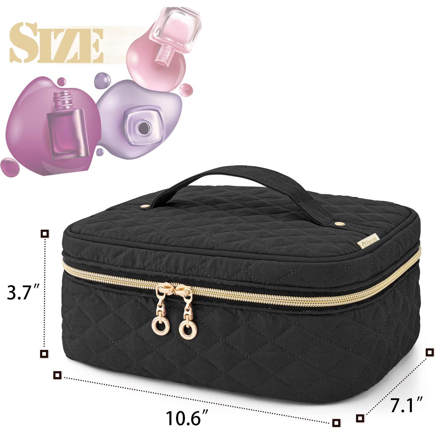 Bolsa de Transporte para Esmalte de Uñas YARWO 24 Botellas 15ml Negro