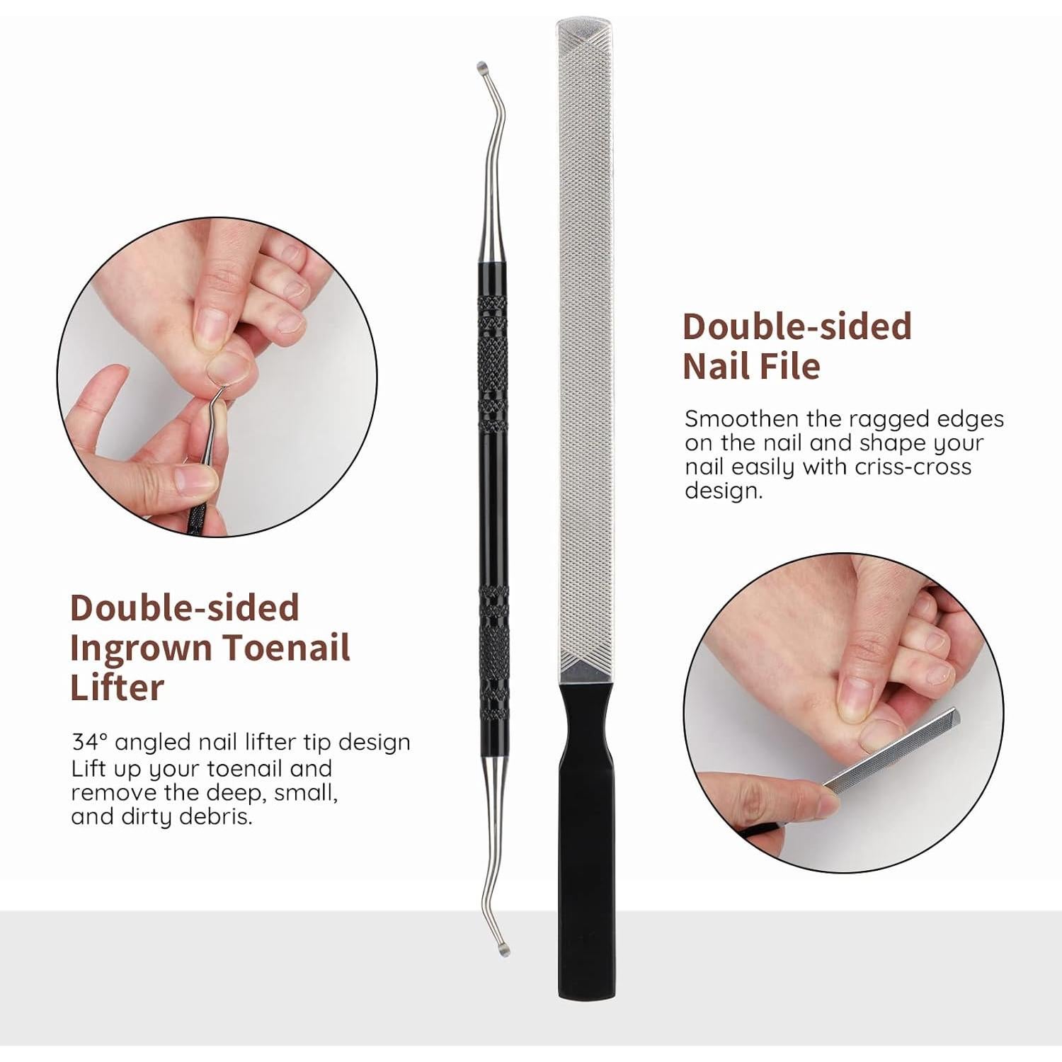 Set de Cuchillos para Pedicura Segbeauty - 9 Piezas de Acero