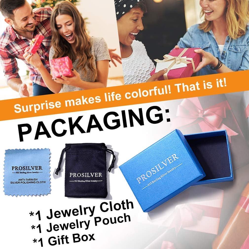 Anillos de Dedo Ajustables Prosilver de Plata Esterlina 925