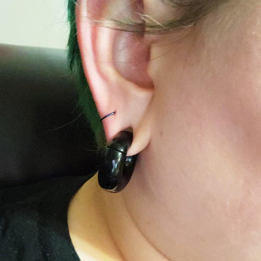 Pesas para Orejas LADEMAYH 2Pcs Acero Inoxidable 40g