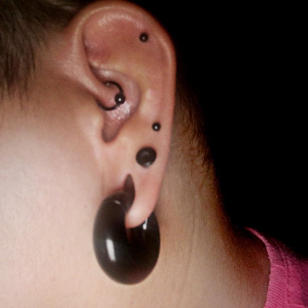 Pesas para Orejas LADEMAYH 2Pcs Acero Inoxidable 40g