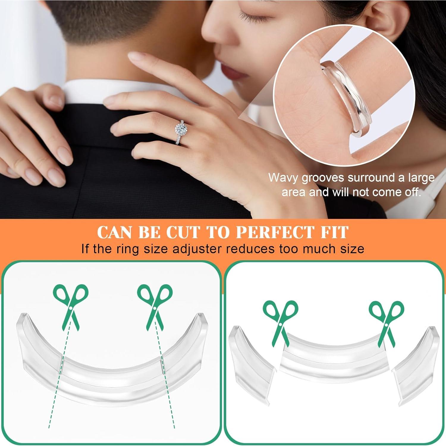 Ajustador de Talla de Anillo Coopache - 14 Piezas, Silicona