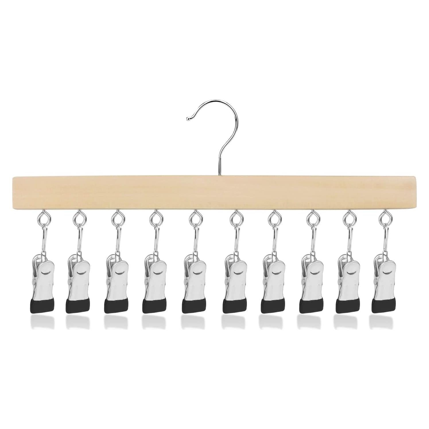 Percha Multifuncional de Madera LMSAWK 10 Clips 36.1x19.8cm