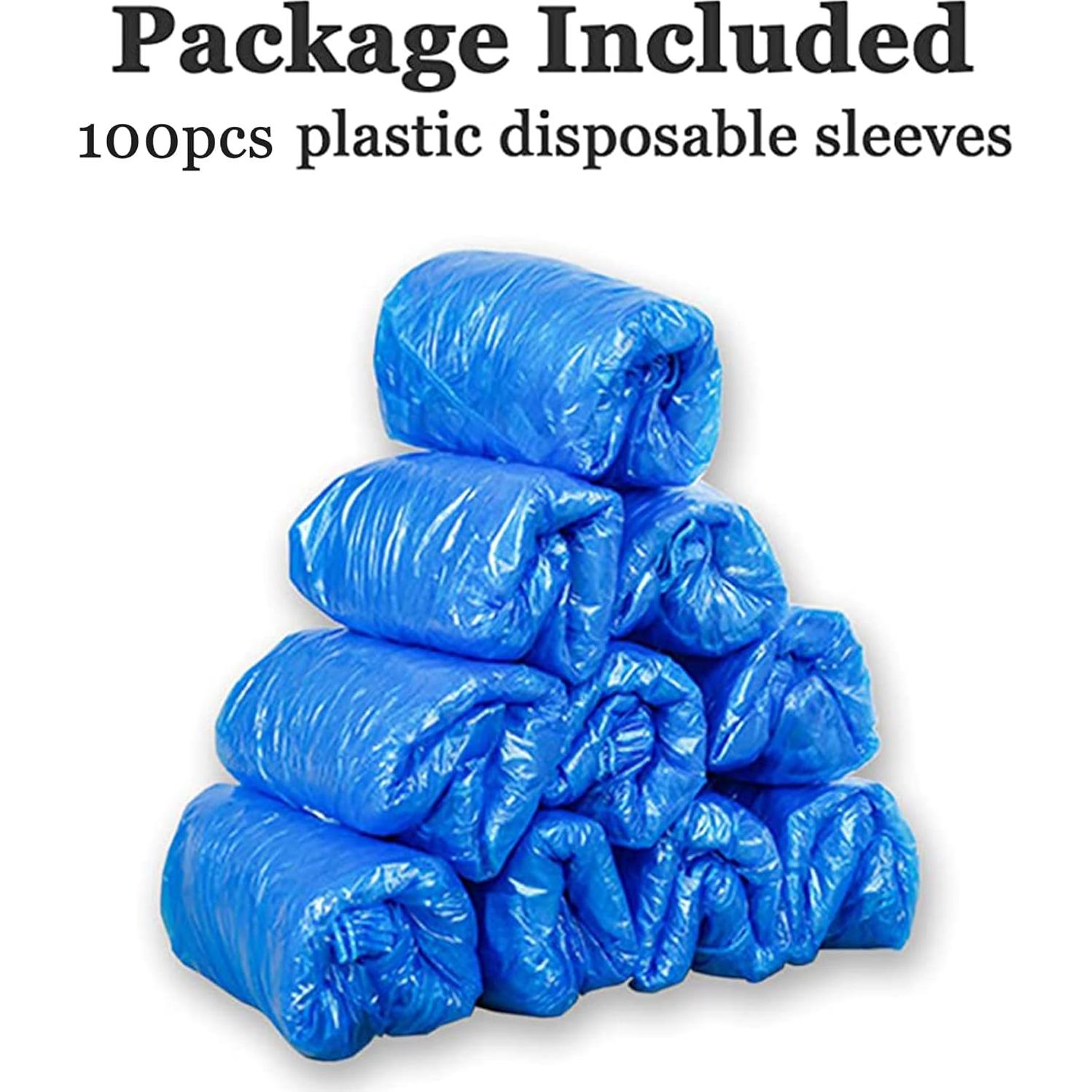 Mangas Desechables Impermeables Yzurbu - 100 Piezas Azul