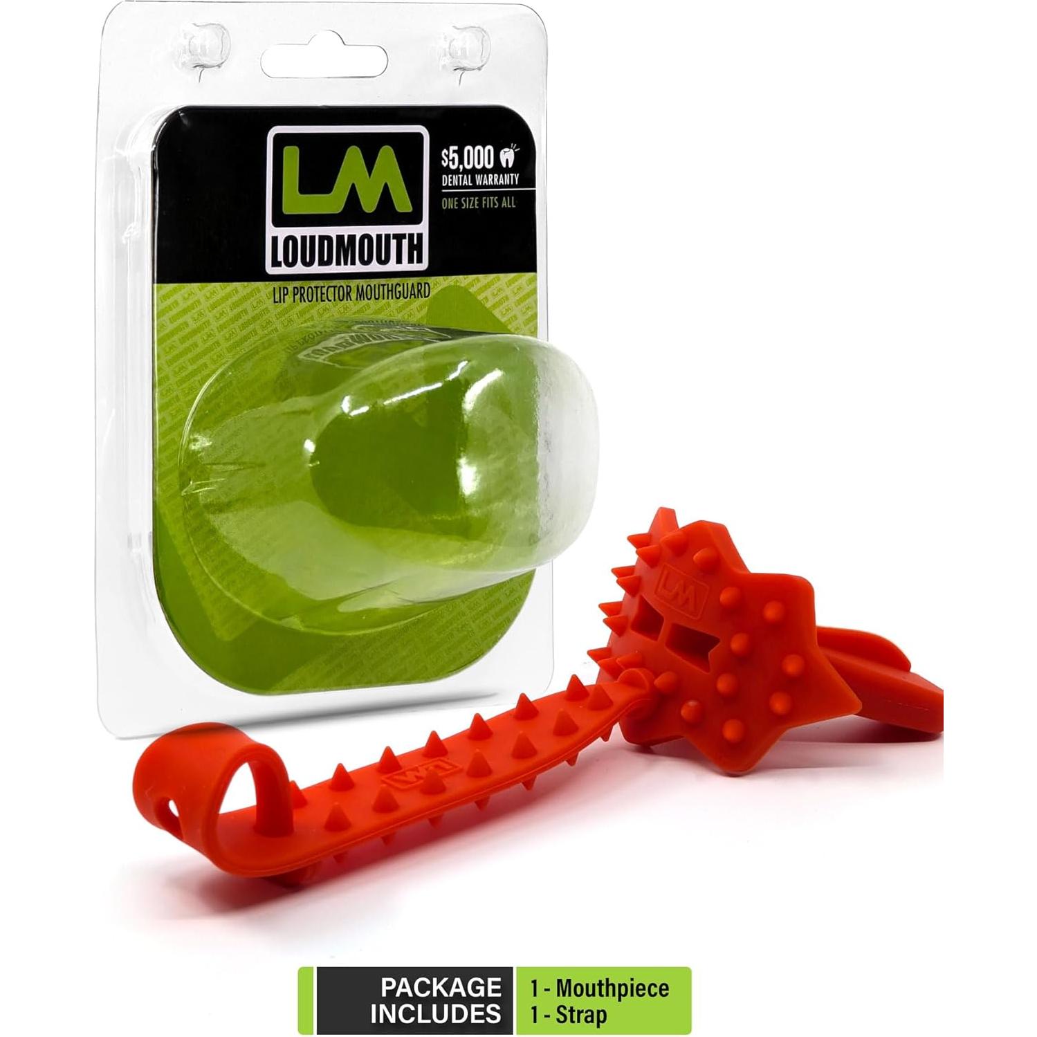 Protector Bucal Loudmouth 3D SpikeSurge Naranja Adultos/Jóvenes