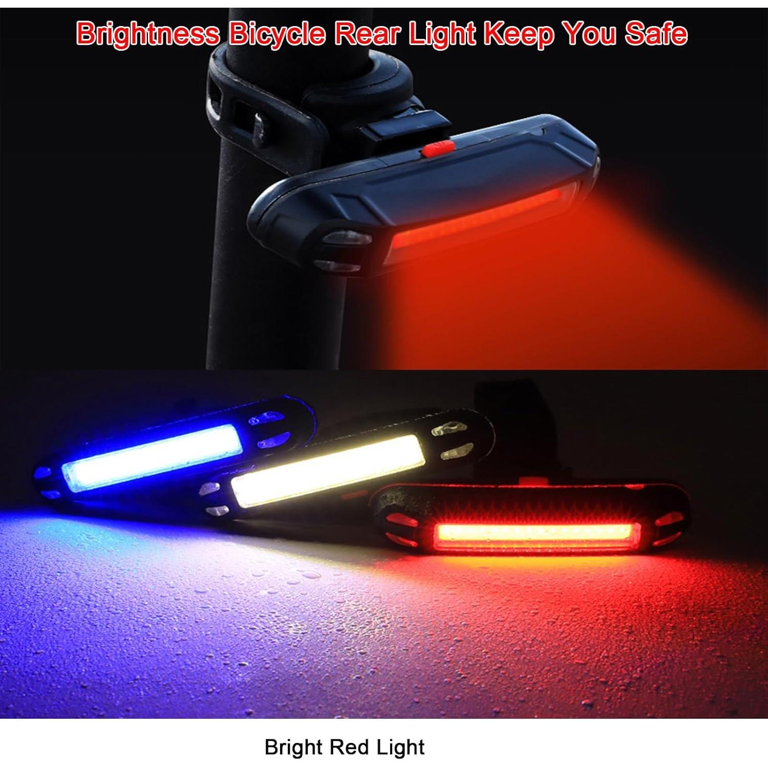Luz Trasera de Bicicleta LED YUERWOVER Recargable USB 100 Lúmenes