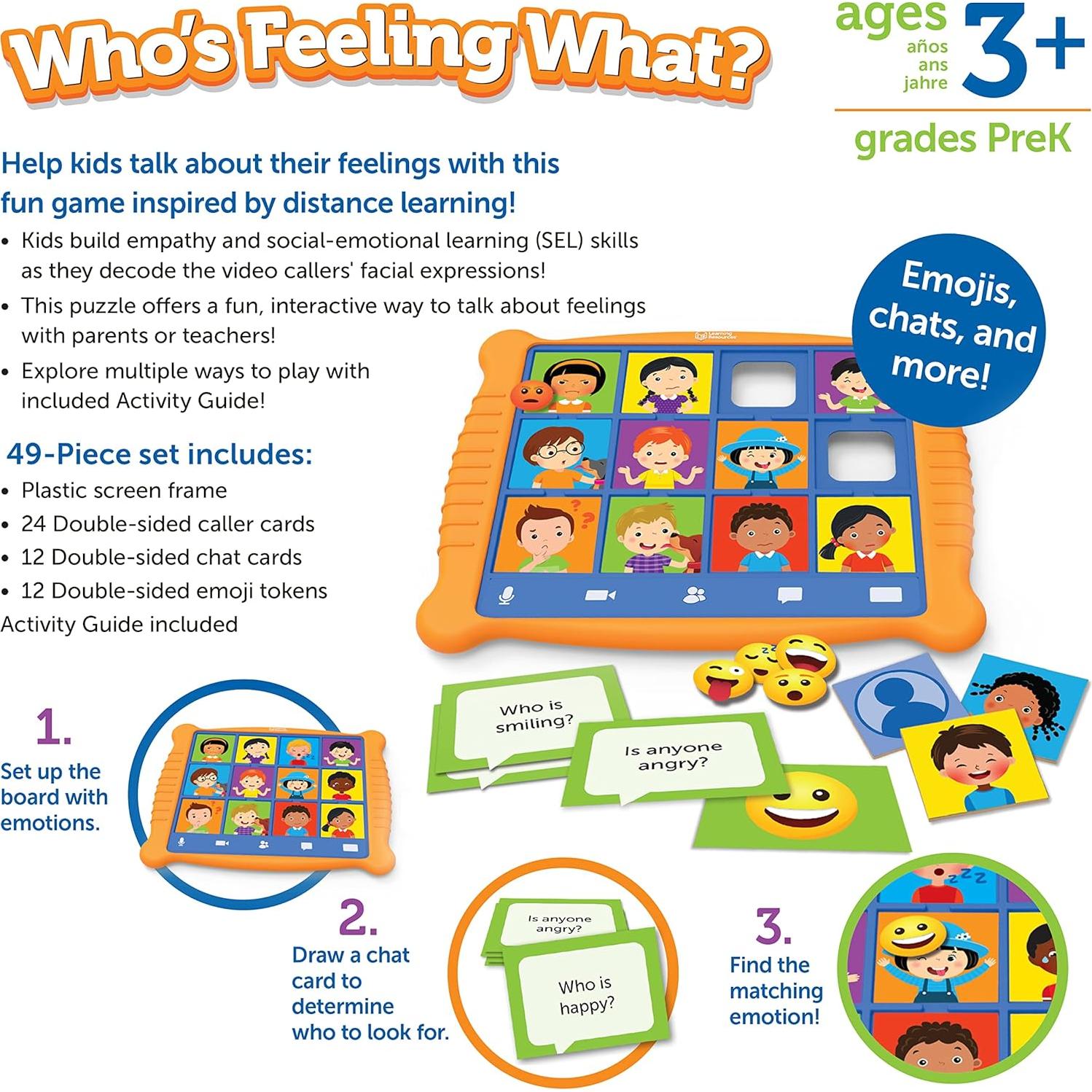 Juego de Aprendizaje Socioemocional Learning Resources 49 Piezas