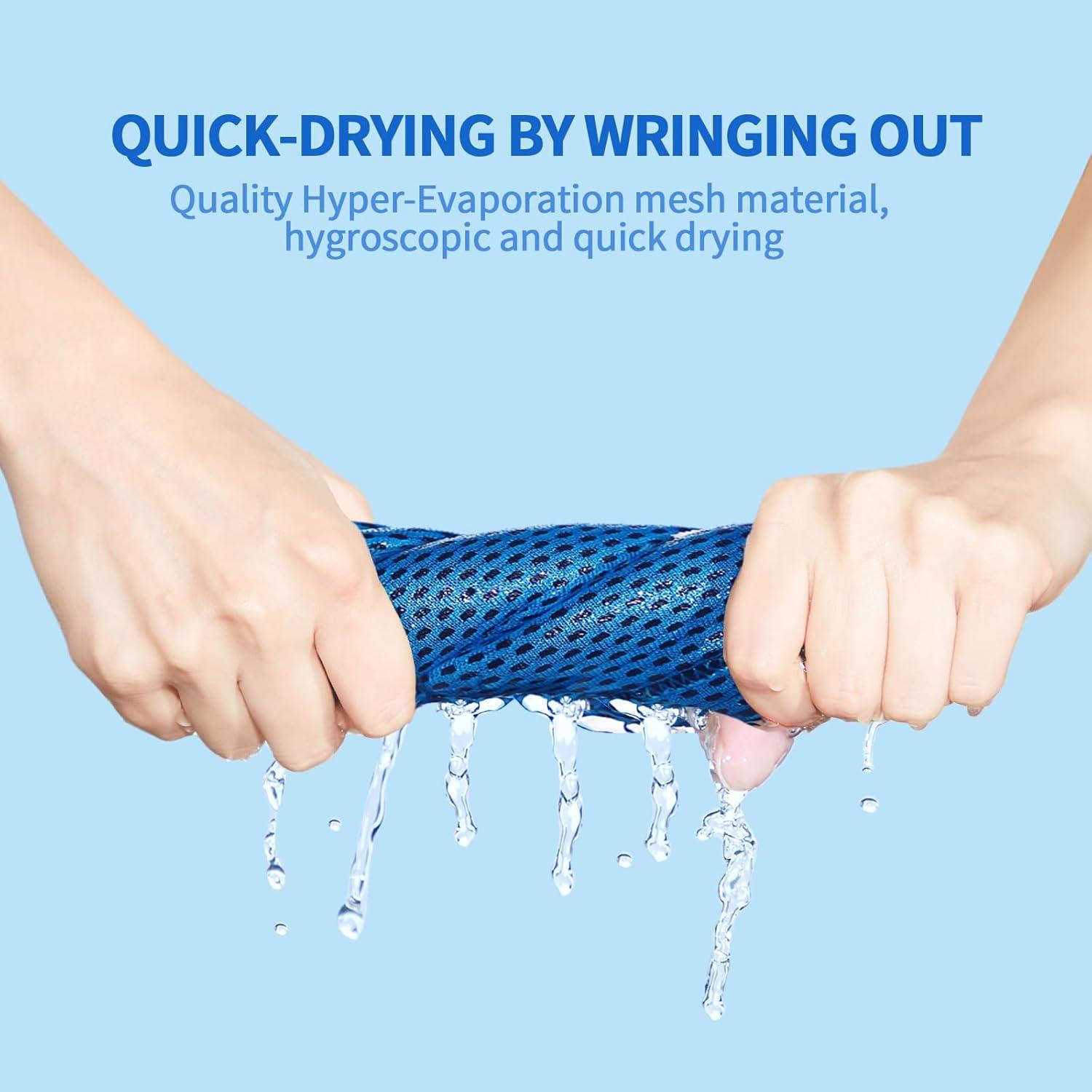 Toallas Enfriadoras Honoson 10 Pcs Microfibra 81x30 cm