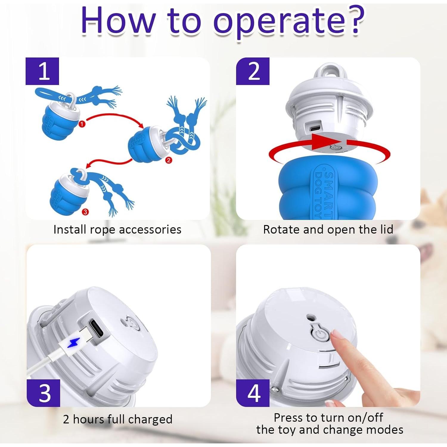 Juguete Interactivo para Perros LEPLE L04 Azul Squeaky