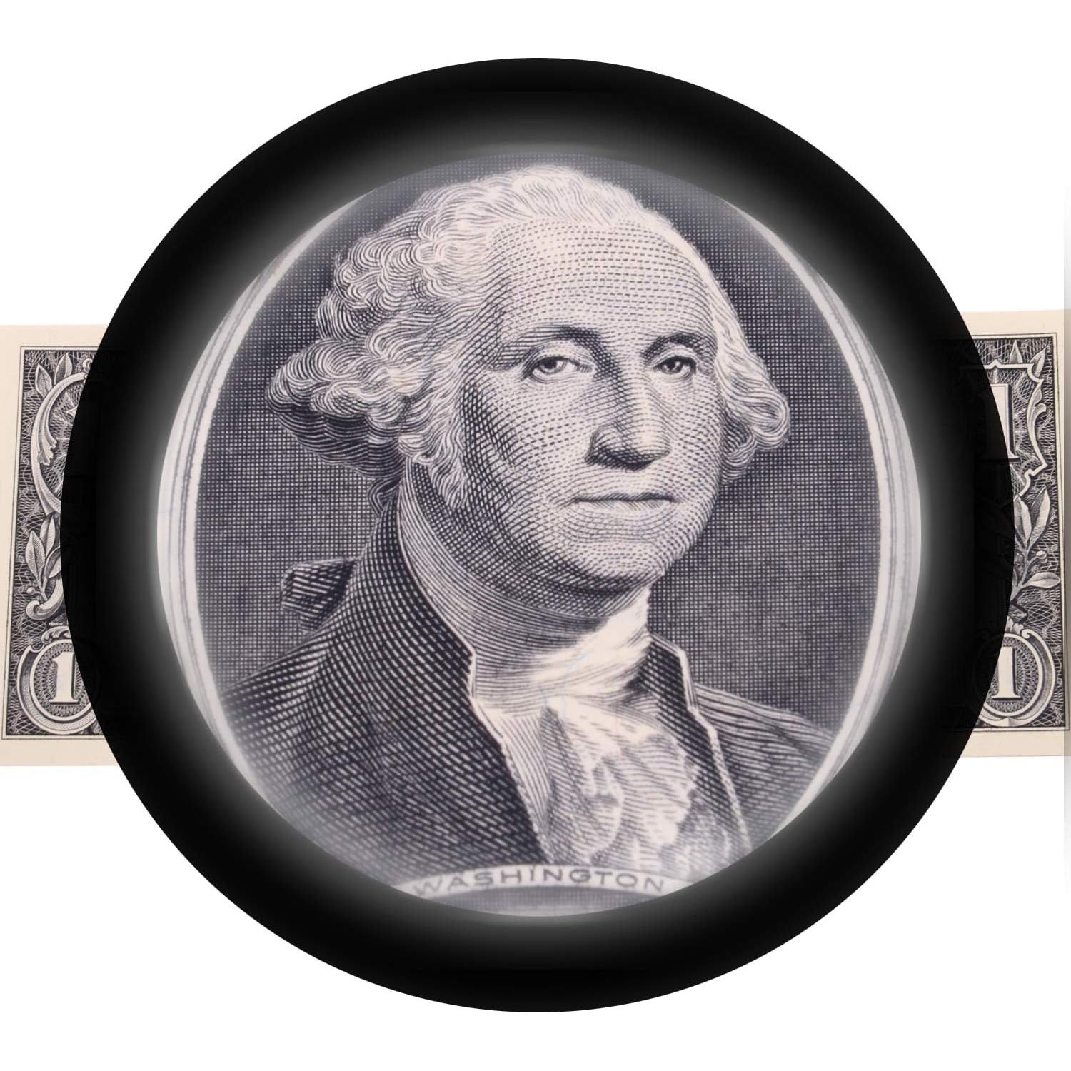 Lupa Beileshi 30x con LED, metálica y óptica, estuche