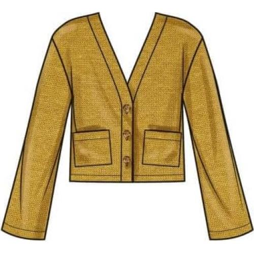 Patrón de Costura Simplicidad S9826 Pantalones y Cárdigan