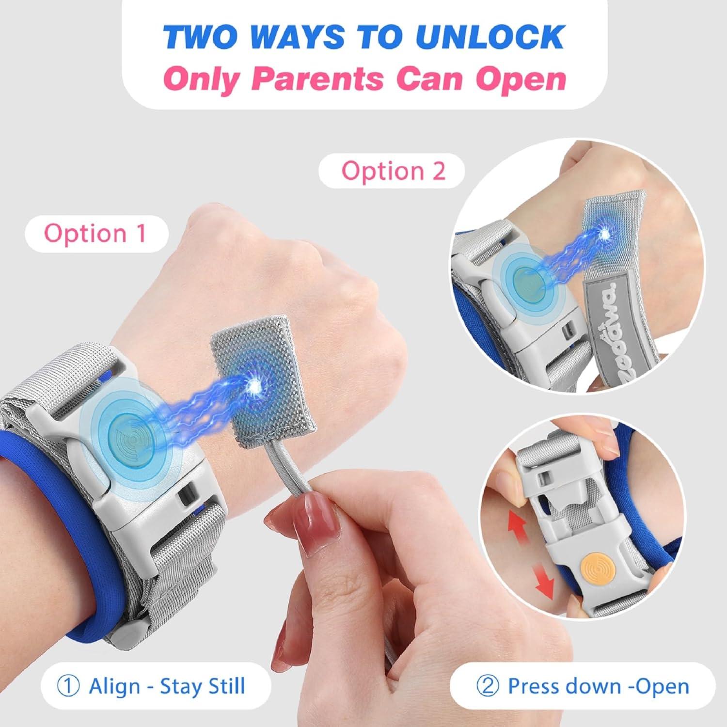 Arnés Antipérdida para Niños Zooawa, Correa Ajustable Azul