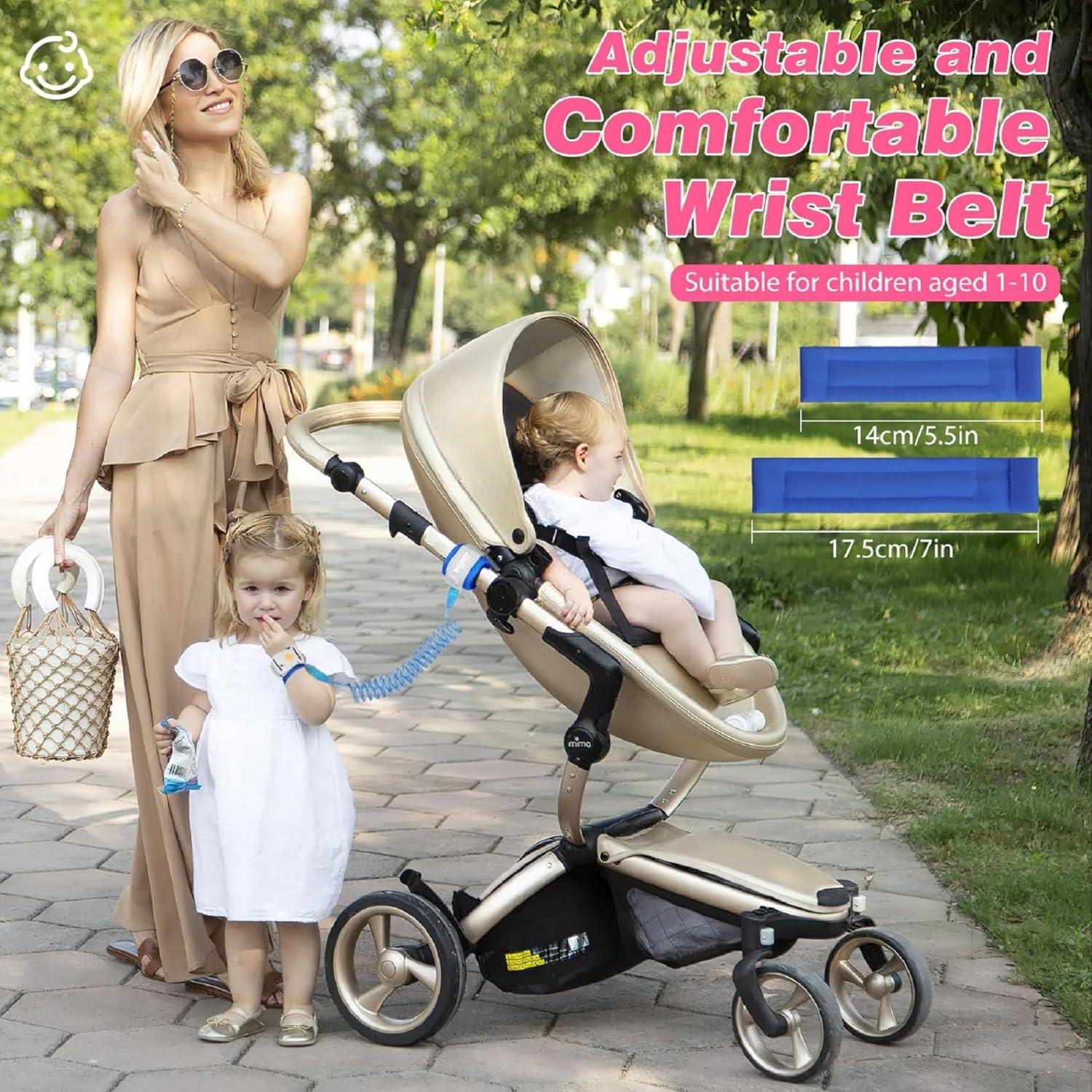 Arnés Antipérdida para Niños Zooawa, Correa Ajustable Azul