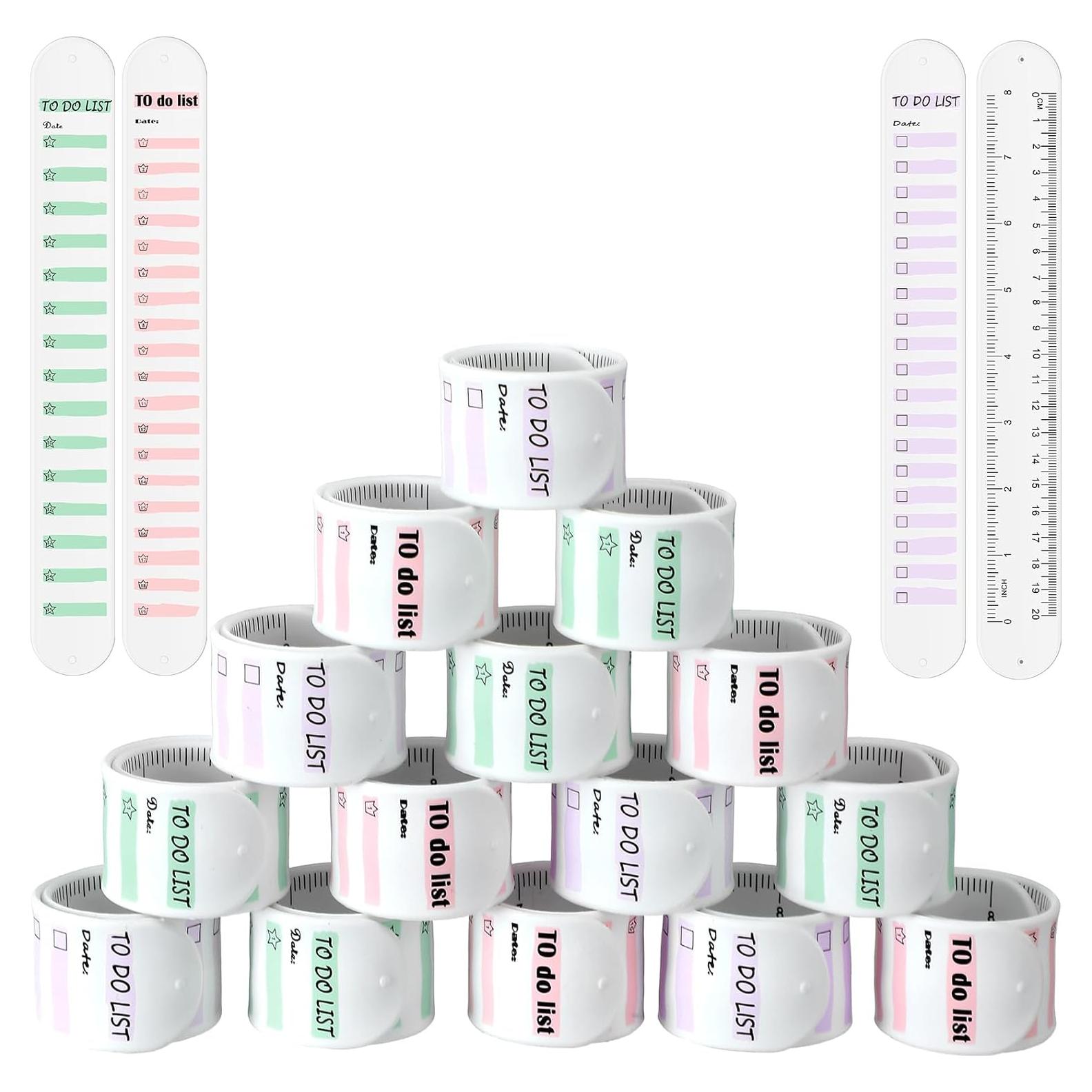 Pulseras de Silicona Sureio para Enfermeras - 15 Pcs Borrables