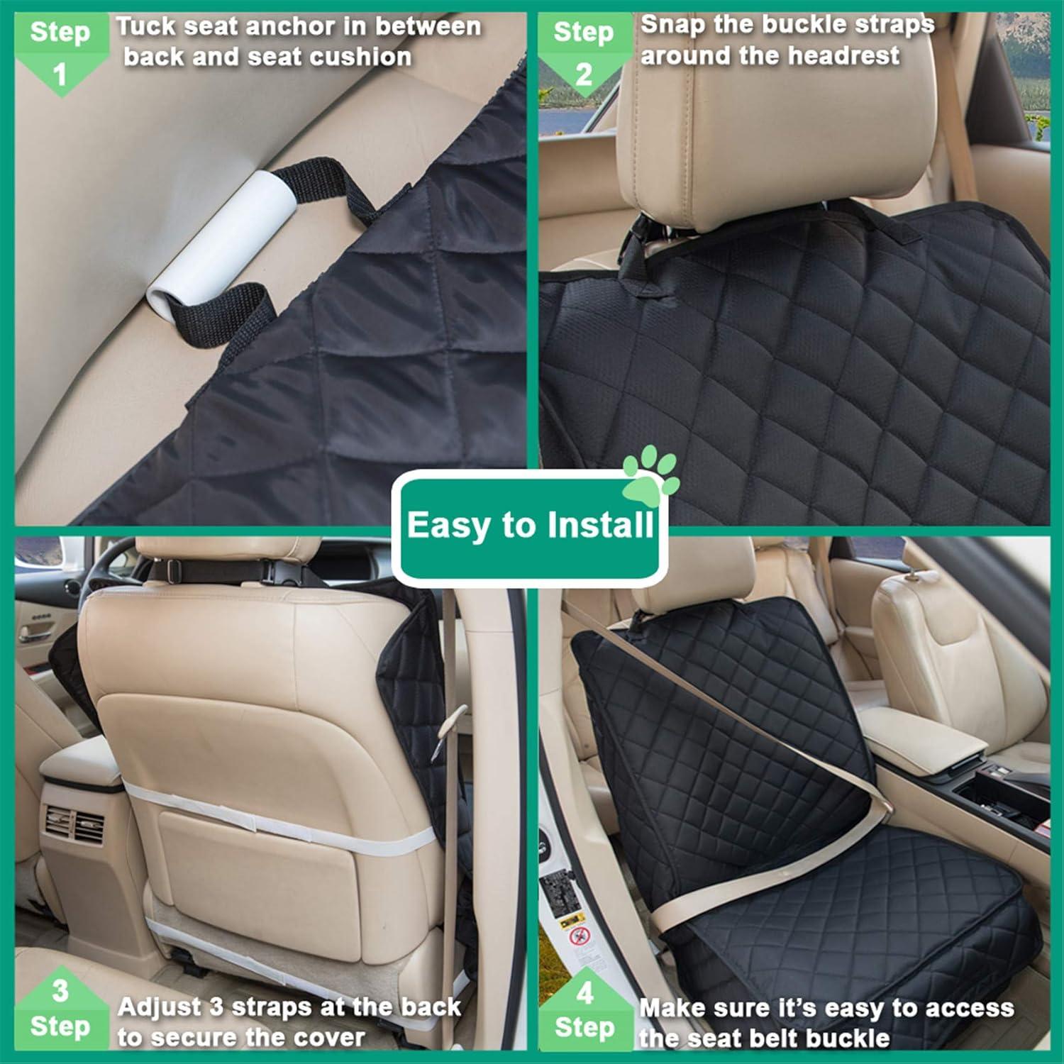 Funda de Asiento Delantero Impermeable HAPYFOST para Perros