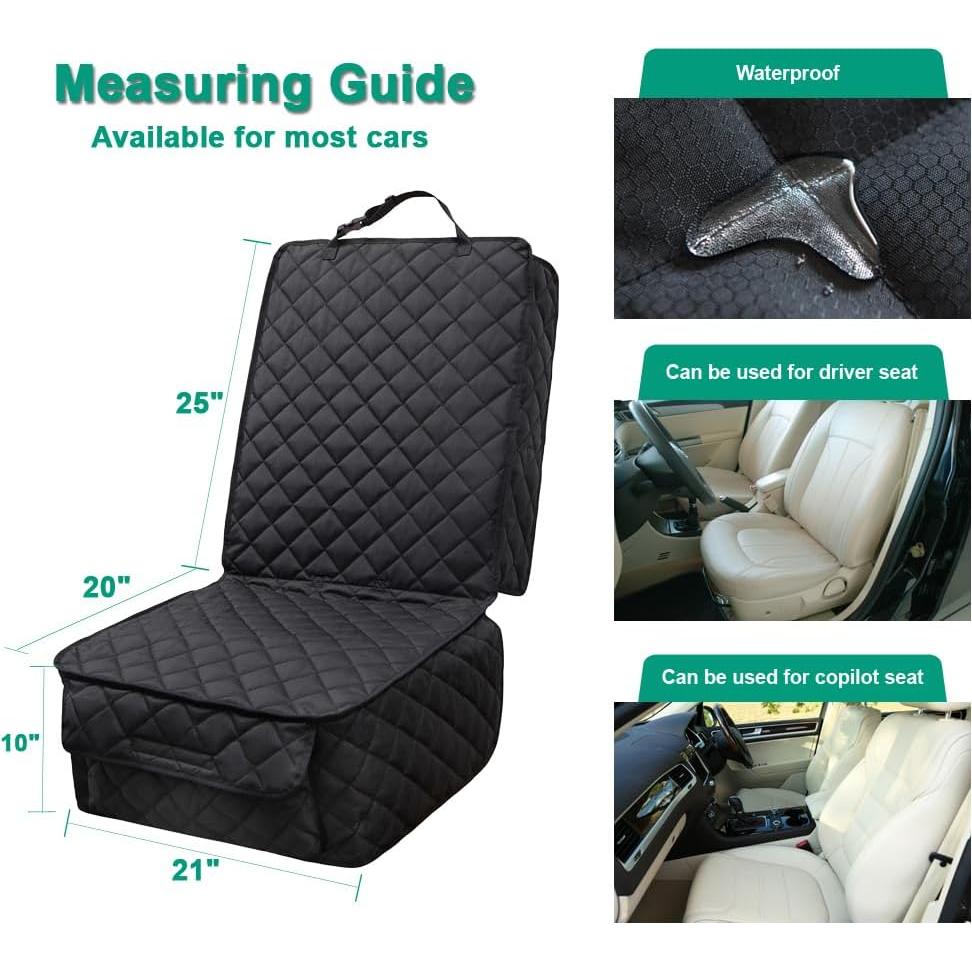 Funda de Asiento Delantero Impermeable HAPYFOST para Perros