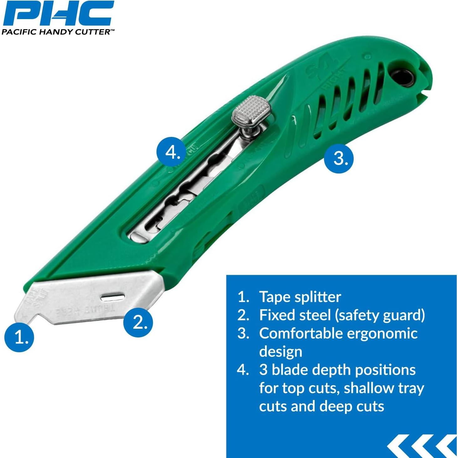 Cortador de Seguridad Pacific Handy Cutter S4R + Lanyard 121.92 cm