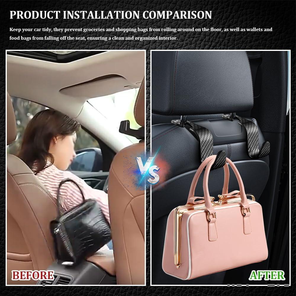 Gancho para Reposacabezas de Coche QZTYTY - Soporta 20.41 kg