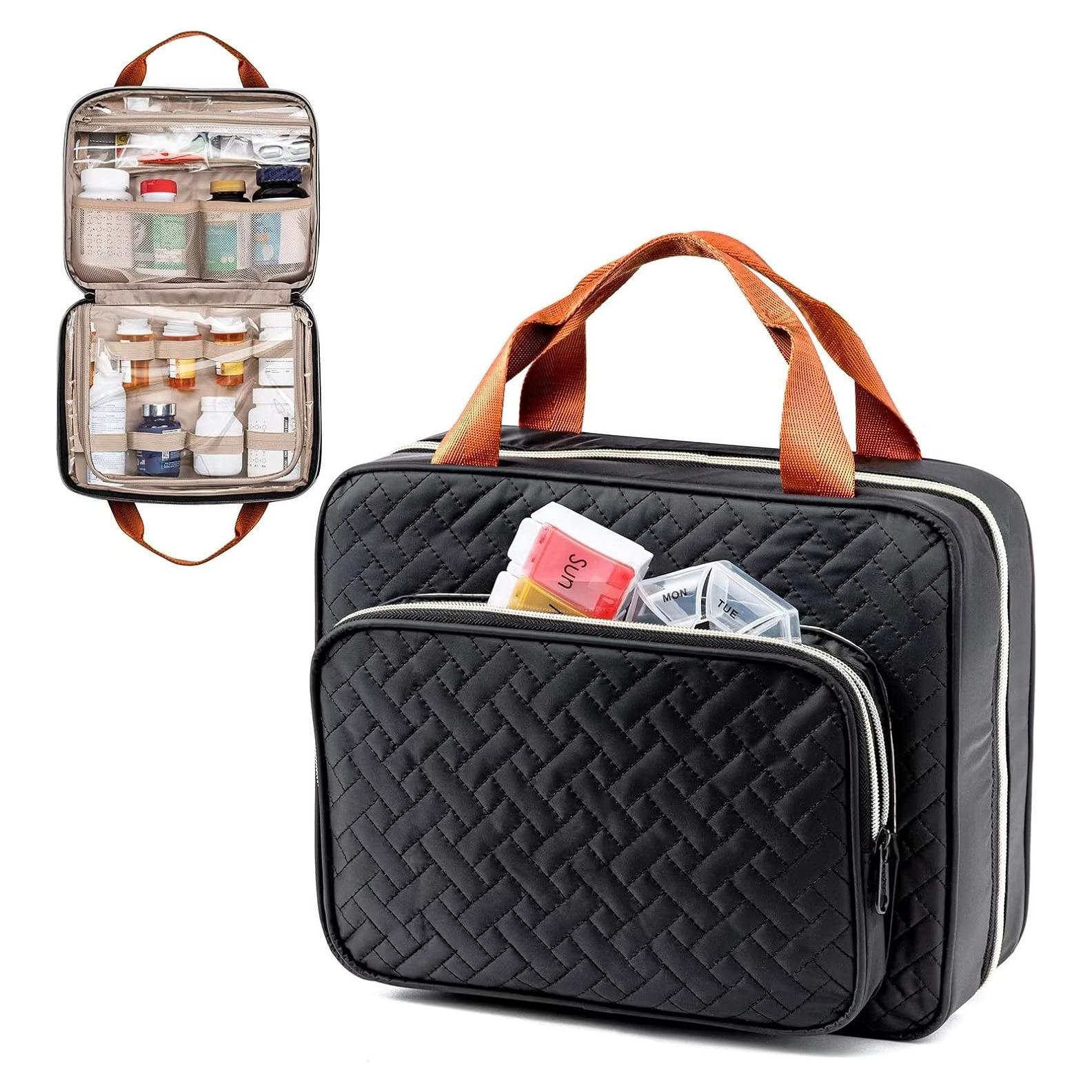 Bolsa de Medicamentos BAGSFY para Viajar, Organizador Grande