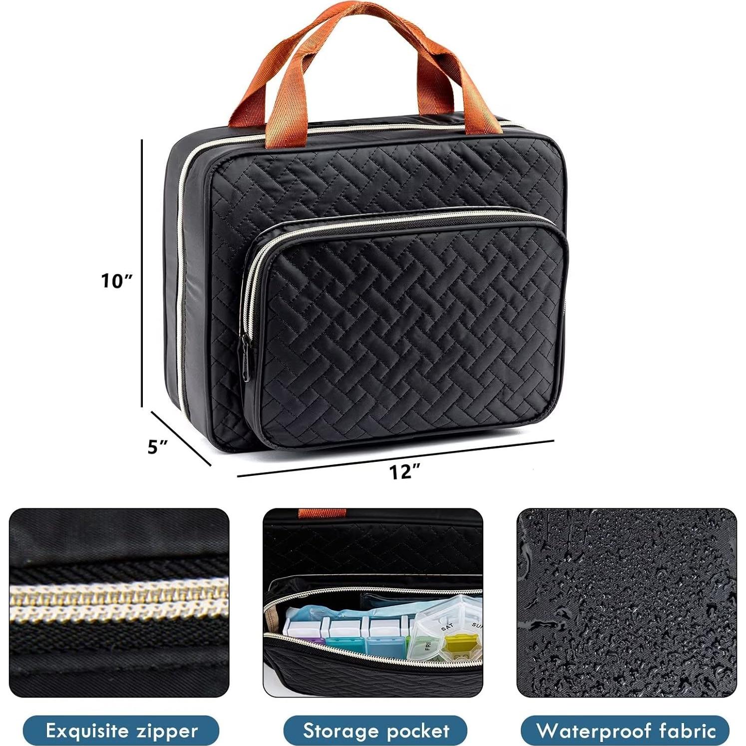 Bolsa de Medicamentos BAGSFY para Viajar, Organizador Grande