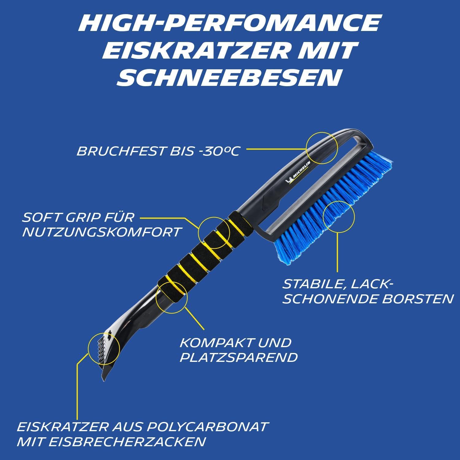 Rascador de Hielo MICHELIN 2 en 1 con Cepillo de Nieve