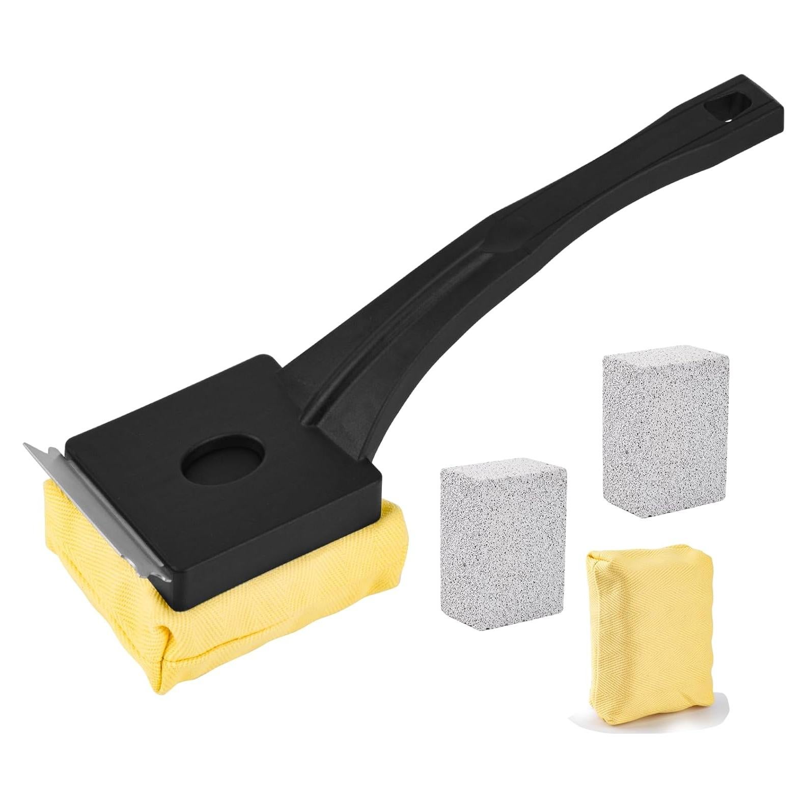 Cepillo de Limpieza para Parrilla Kitwanda con Bloque de Piedra