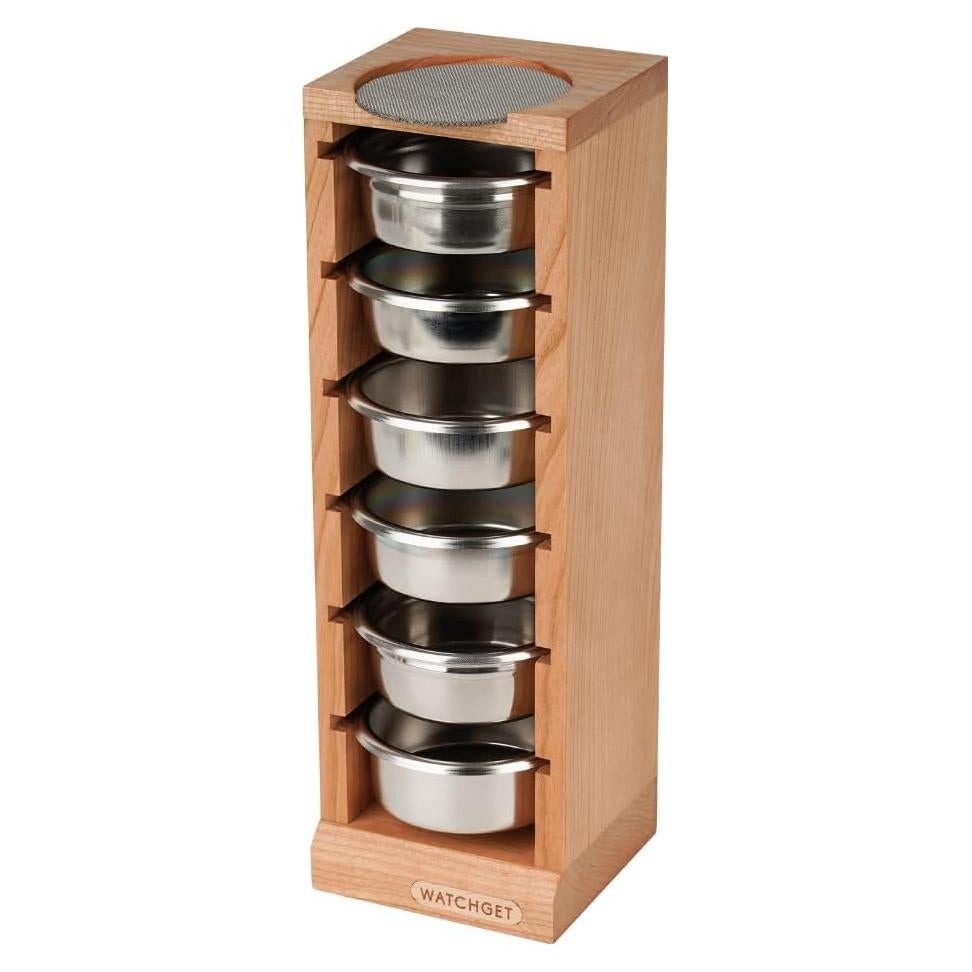 Soporte para Cesta de Filtro de Espresso Watchget 58mm Madera