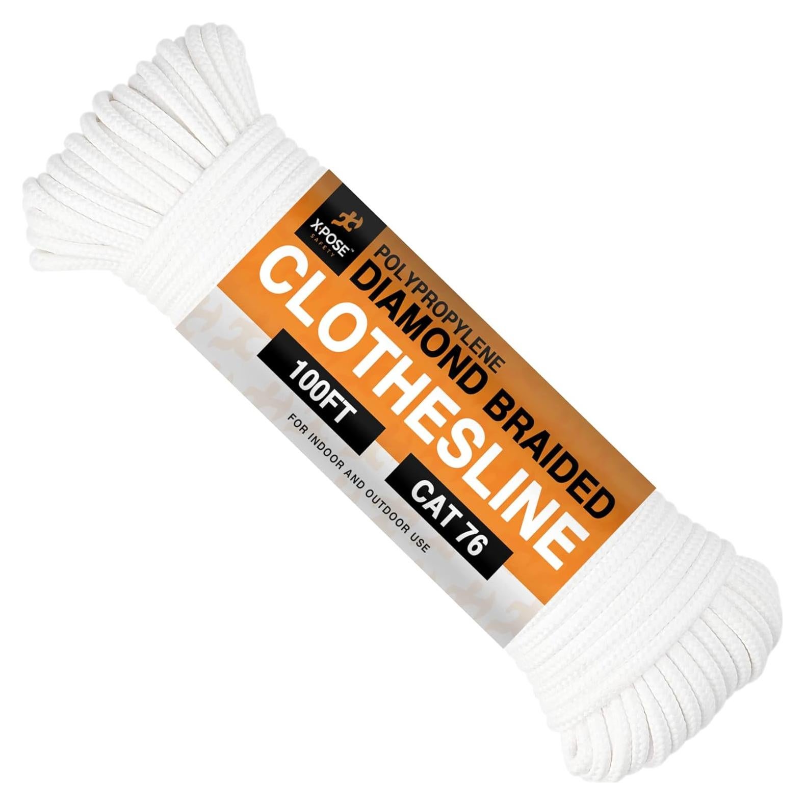 Cuerda Trenzada de Diamante Xpose Safety 4.76 mm x 30.48 m Blanca