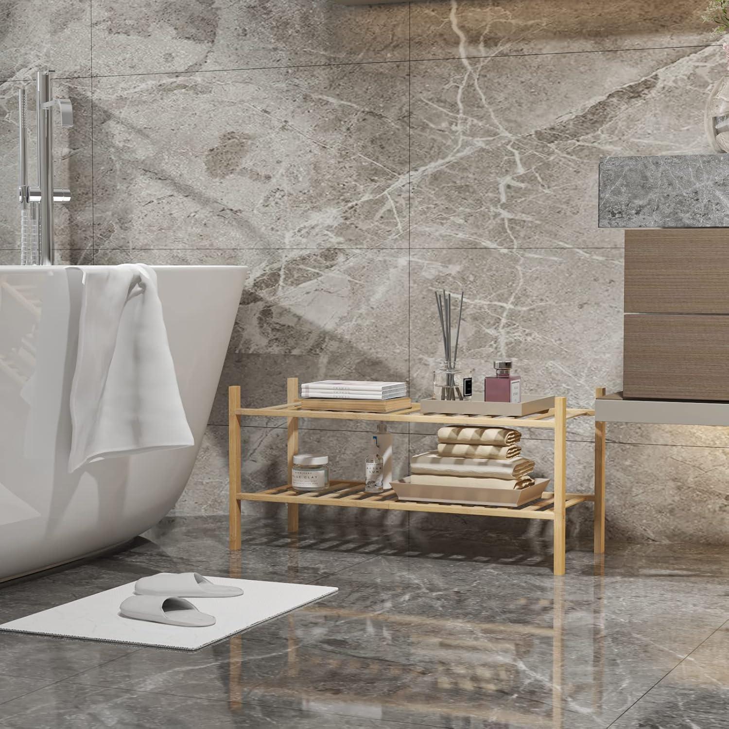 Estante para Zapatos de 2 Niveles Z&L HOUSE de Bambú