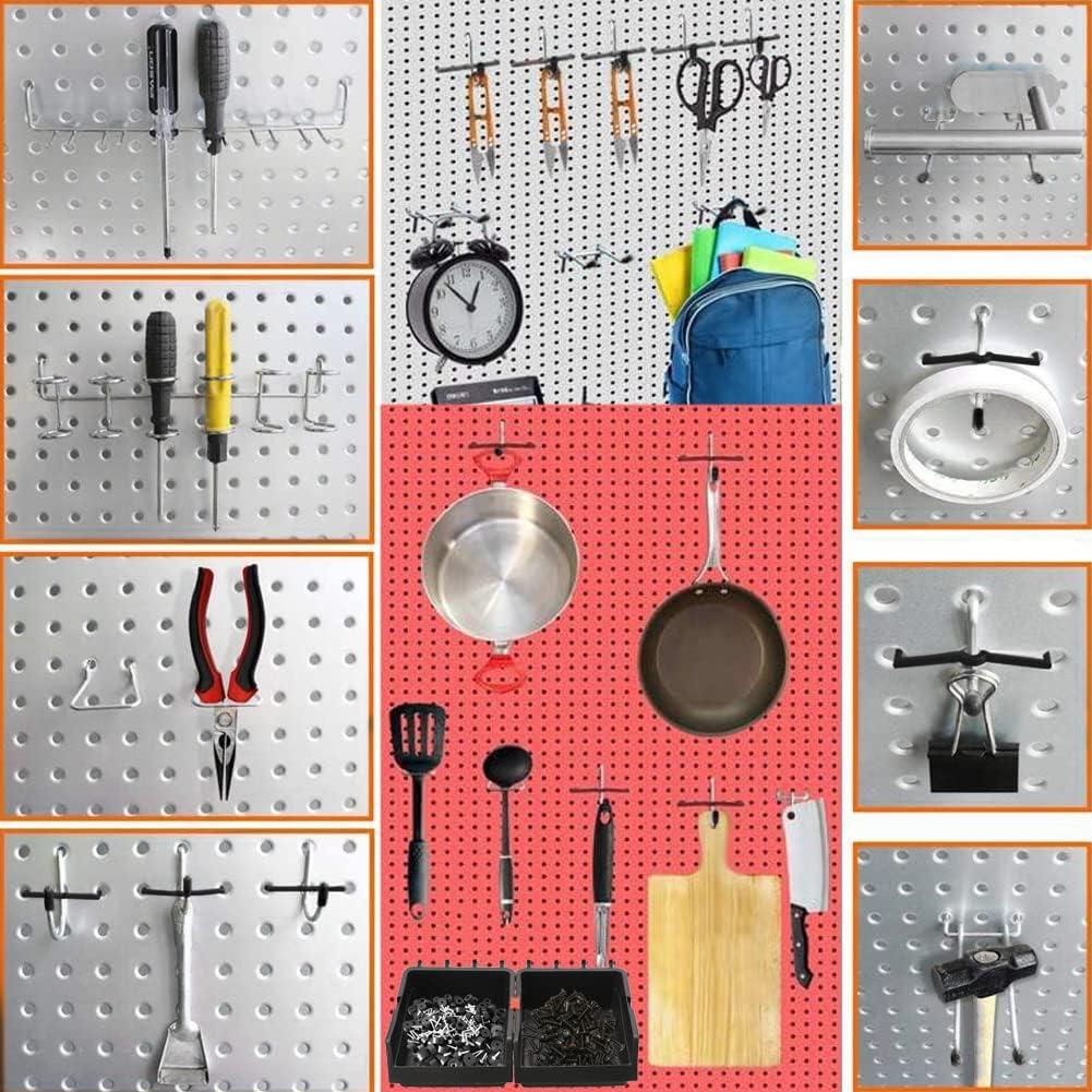 Ganchos de Tablero de Clavos Daanxw 99 Piezas Alta Resistencia