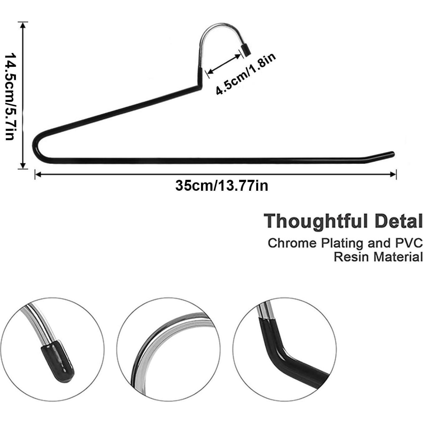Perchero de Pantalones Devesanter - 30 Unidades Metal Antideslizante