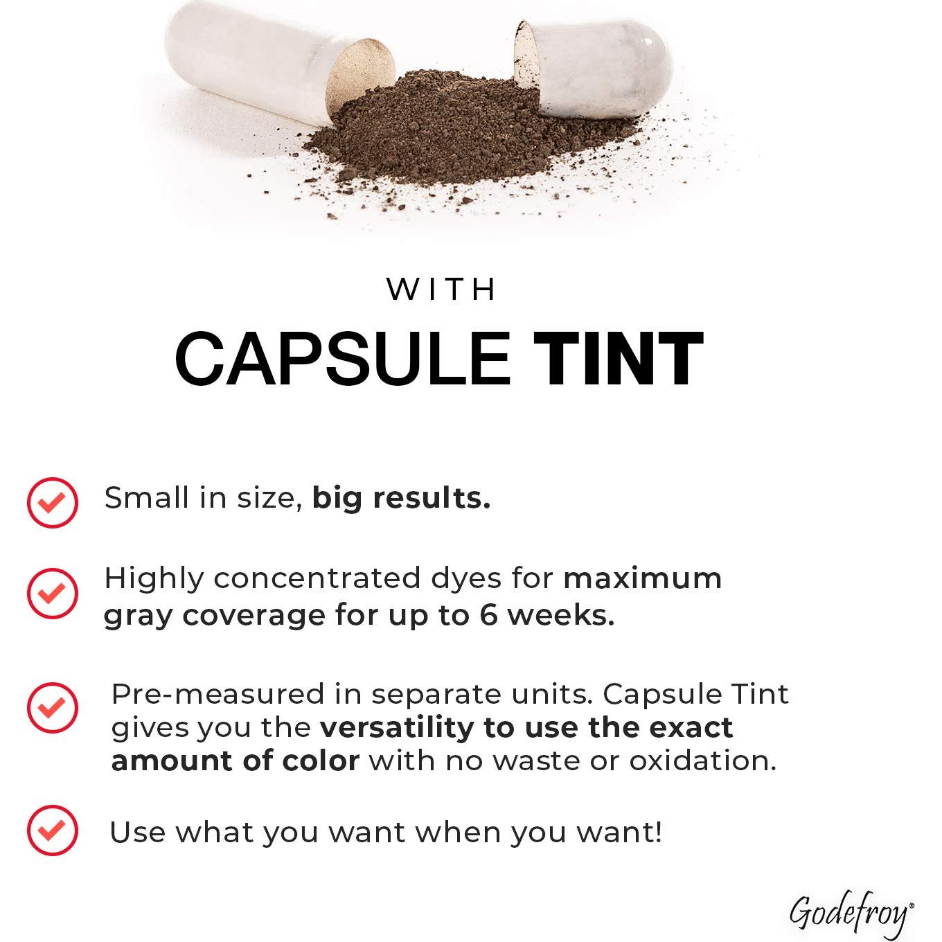 Kit de Coloración para Raíces Godefroy Marrón Oscuro 4 Aplicaciones