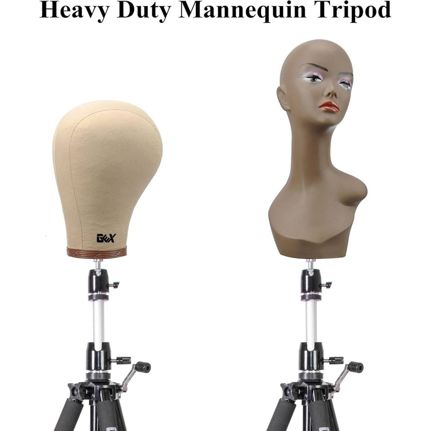 Soporte de trípode GEX 160 cm para maniquí de pelucas