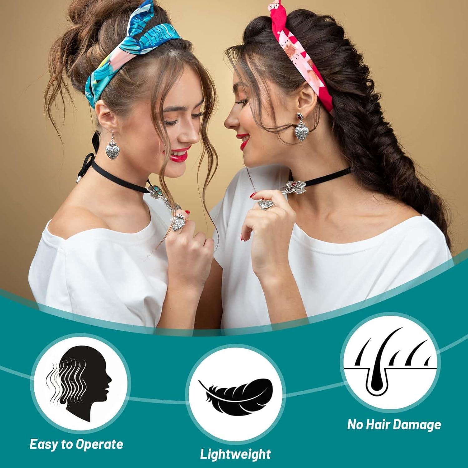 Rodillos para Cabello Acejoz 38 Piezas Autoadhesivos Negros