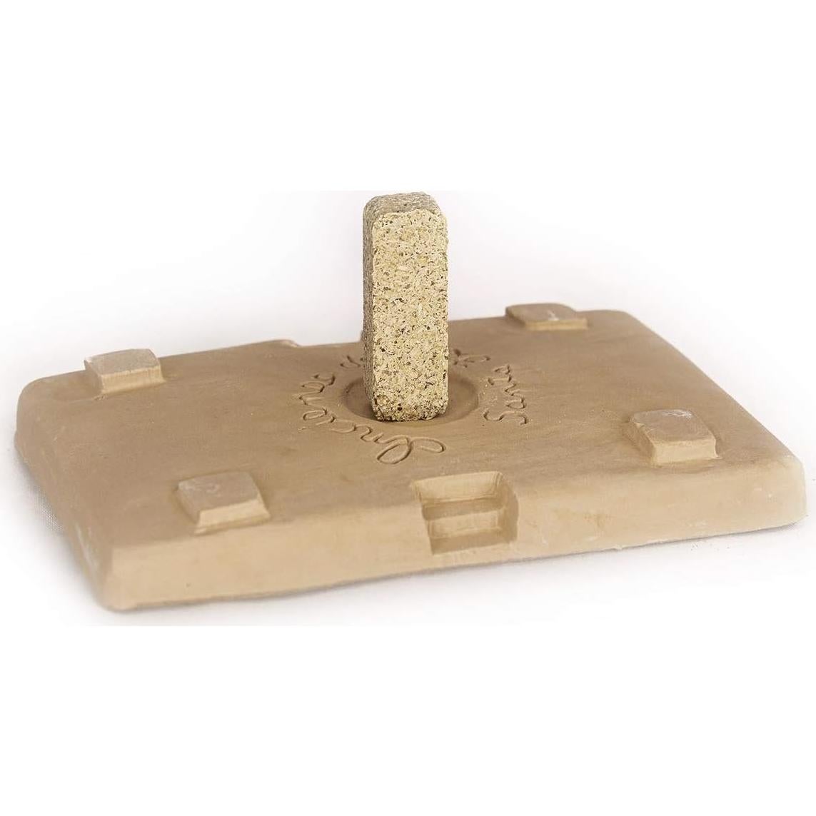 Quemador de Incienso de Madera Natural Incienso de Santa Fe - Cabaña de Troncos con 20 Ladrillos