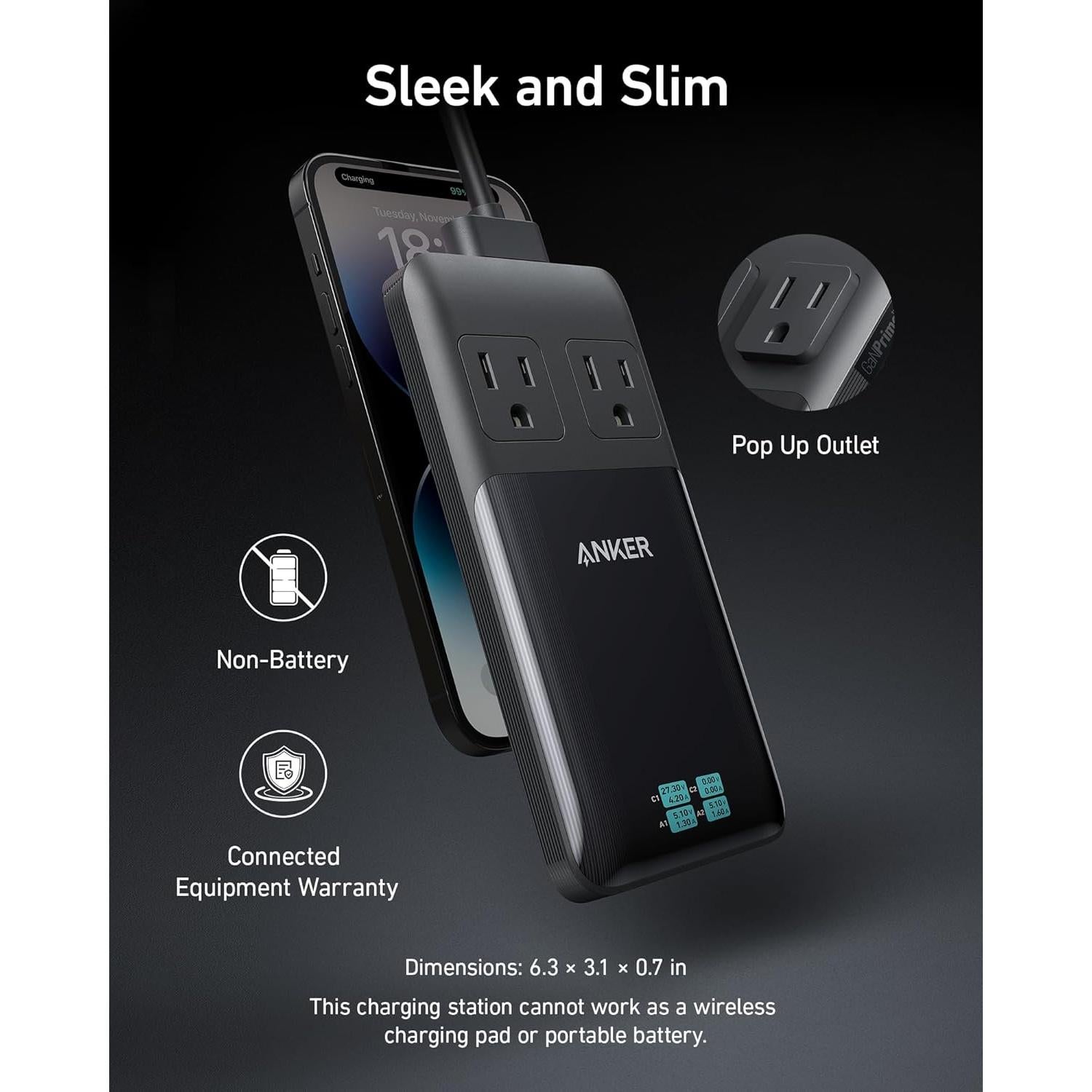 Estación de Carga Anker Prime 6-en-1 140W USB C Compacta